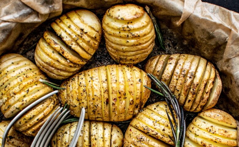 Hasselback aardappelen